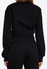 Logo Embroidered Crewneck Sweatshirt